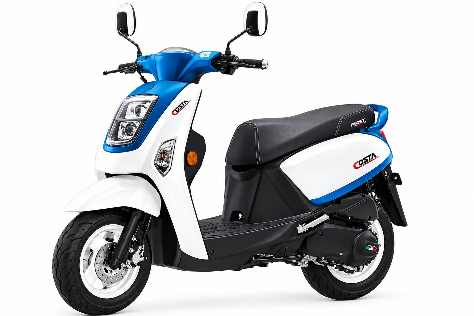 SCOOTER FIRST COSTA 49CC -BLANC / BLEU