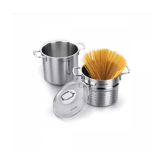 Korkmaz Set Perla à Spaghetti - Inox - A1523