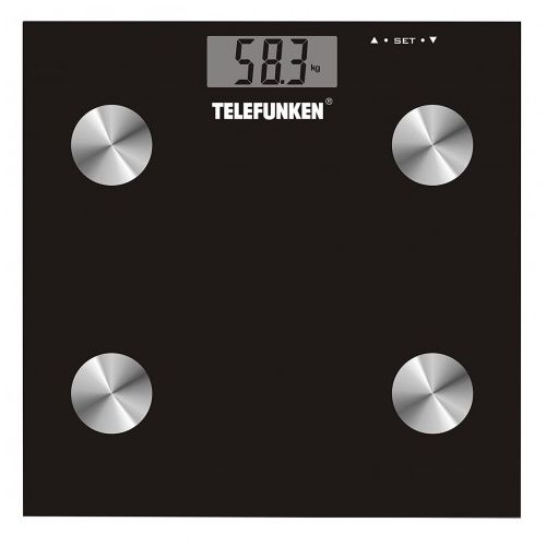 Pèse Personne Telefunken avec afficheur M02564 180 Kg - Noir M02564