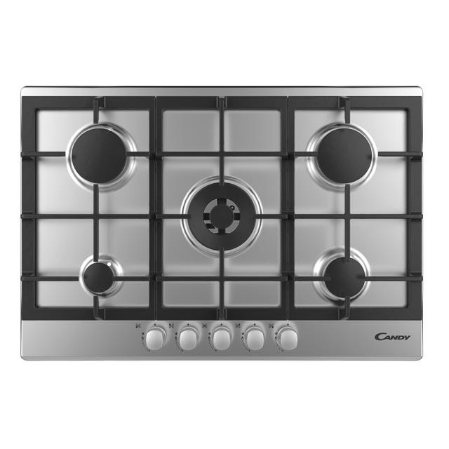 Plaque de cuisson CANDY 5 Feux INOX CPG75SWGX / CHG74WX - Electro Chaabani  vente electromenager
