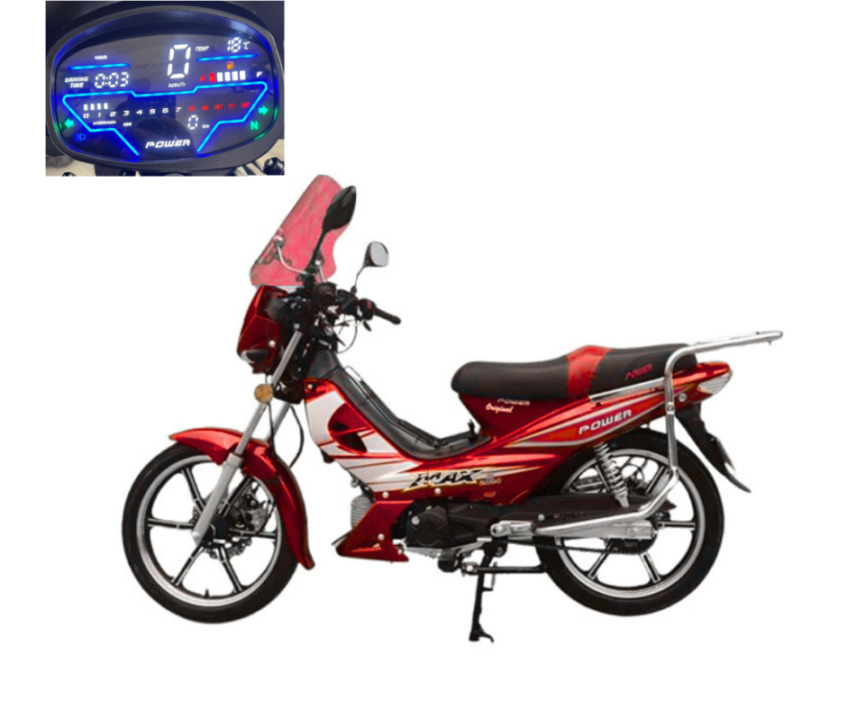 Motocycle FORZA POWER 107CC Digital - ROUGE + Carte Grise