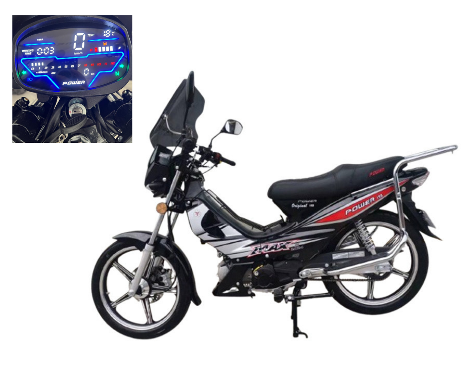 Motocycle FORZA POWER 107CC Digital -Noir + Carte Grise