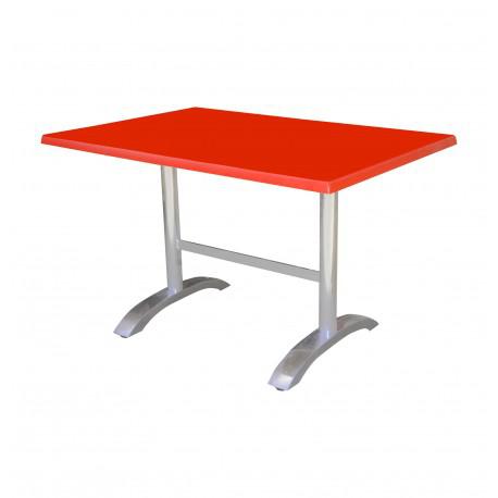 Table 110x70cm WERZALIT SOCLE ALU TC0028