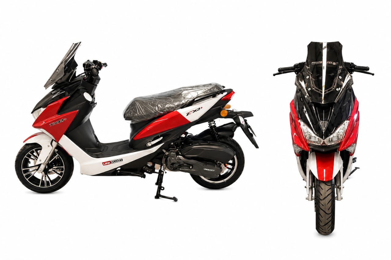 SCOOTEUR UNISCOOT FX2+ 2026 125CC - ROUGE/BLANC