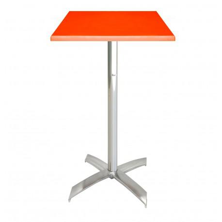 Table 60x60cm WERZALIT SOCLE X ALU TPIZ047