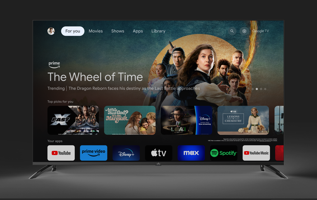 TV Led Iris 55G5010 55"  UHD Smart Google TV - Noir