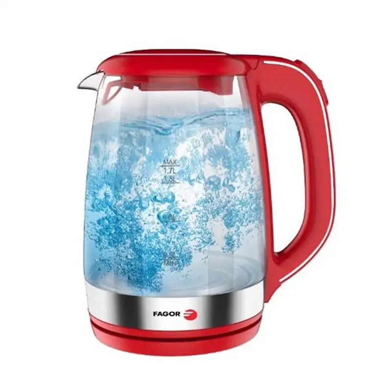 Bouilloire Sans Fil FAGOR FG121 2000W 1.7Litre - Rouge