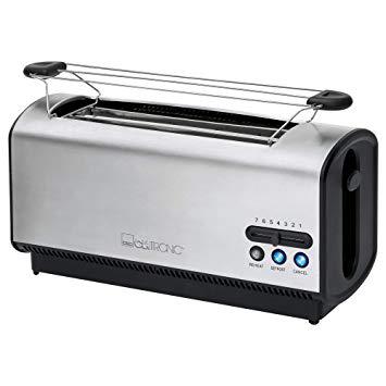 Grille Pain CLATRONIQUE 1200W - Noir & Inox