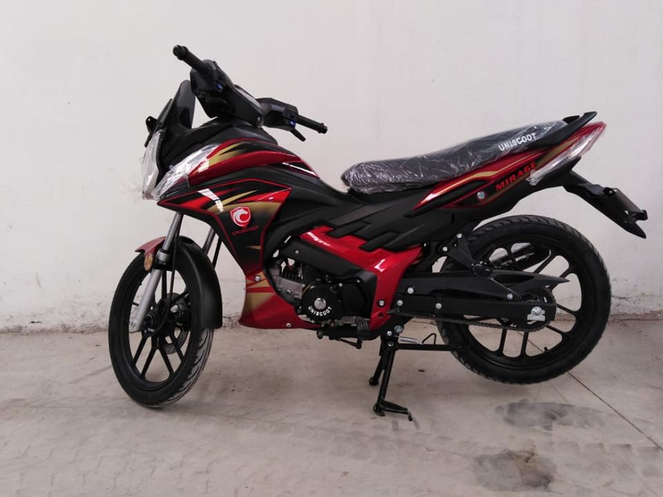 Motocycle UNISCOOT Mirage 125cc - Rouge ( CARTE GRISE )