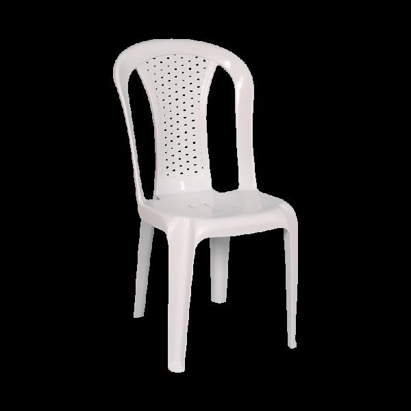 Chaise Bistrot Plastique MACHMOUM -Blanc