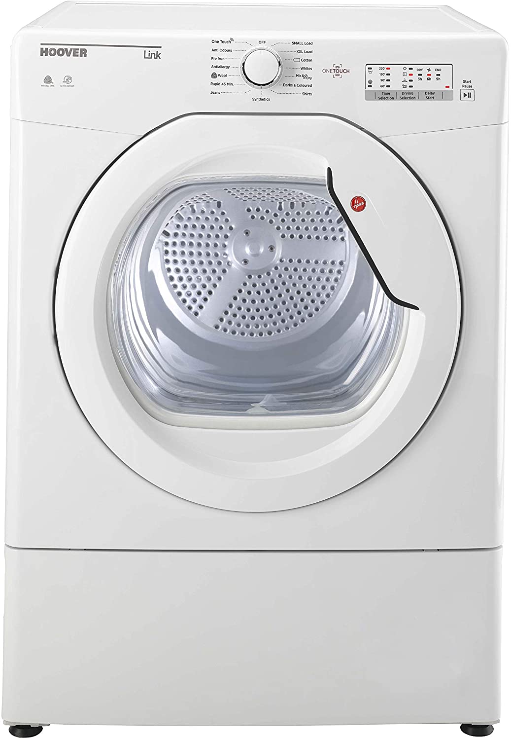 Sèche-linge HOOVER à évacuation 9 Kg Blanc - HLV9LG
