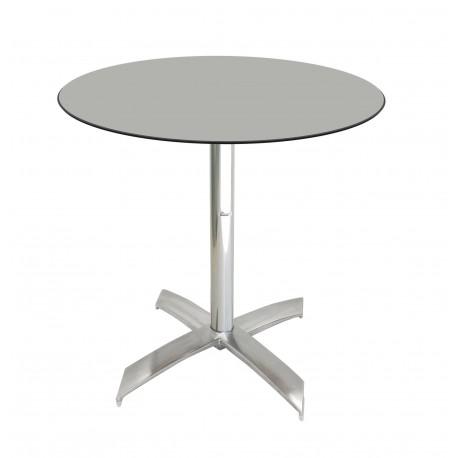 Table Ø60cm COMPACT SOCLE X ALU  TBIS105