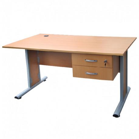 Bureau Opérateur STANDARD STRATIFIÉ + 2 TIROIRS BS0129