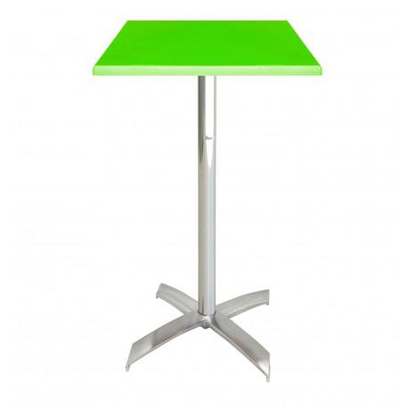 Table 70x70cm WERZALIT SOCLE X ALU TPIZ048