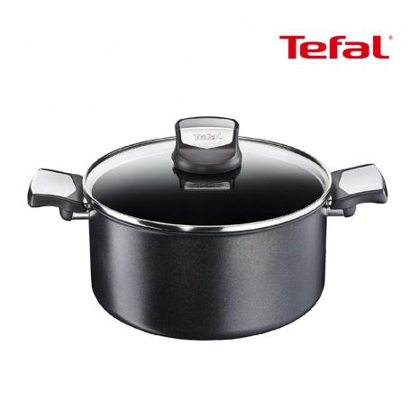 Faitout avec couvercle Tefal C6204672 expertise 24cm - noir