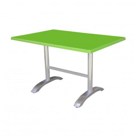 Table 110x60cm WERZALIT SOCLE ALU TC0053