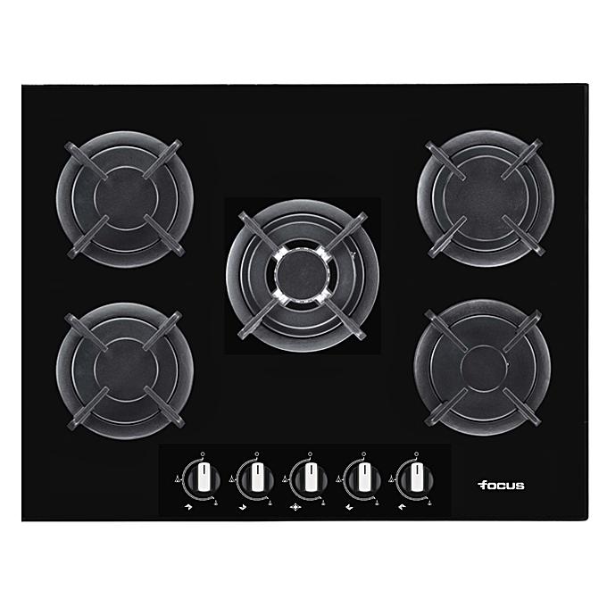 Plaque de Cuisson FOCUS F417B 5 Feux 70 cm Vitro Noir