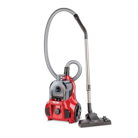 Aspirateur Sans Sac FAKIR Ranger Électronic 890W - Rouge