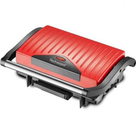 Grille Panini TECHWOOD TGD-015 - Rouge