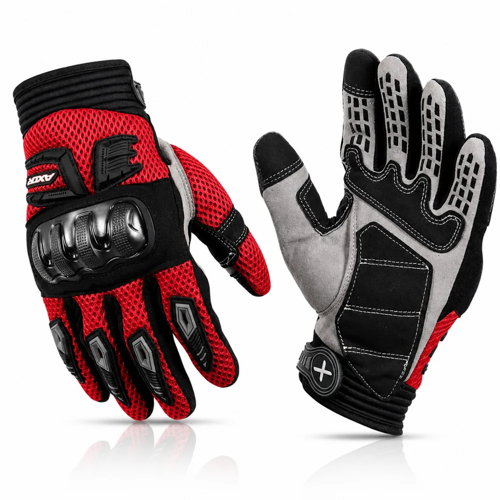 Gants de moto Axor Airstream - XL -Rouge