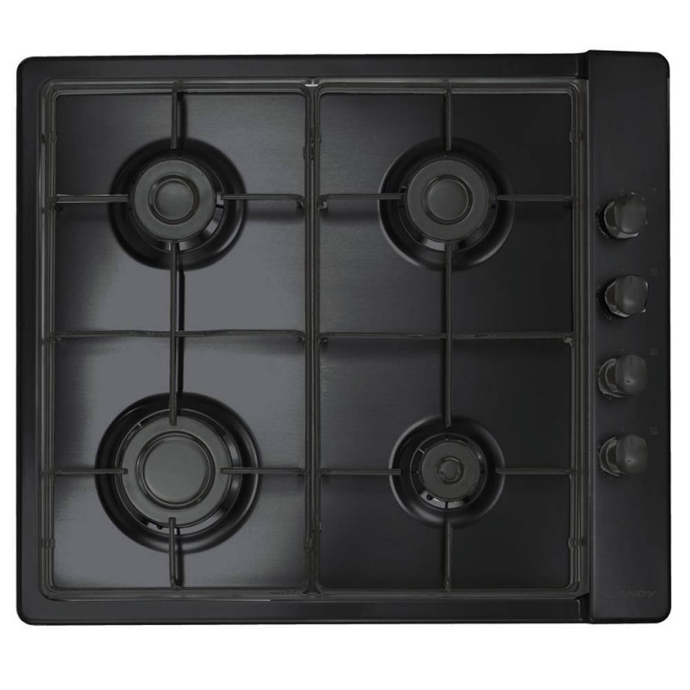 Plaque de cuisson CANDY 4 feux 60 cm -Noir - CLG64SPN/CHW6LBB