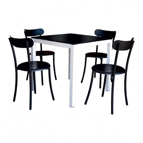 Salle à Manger Serena top en verre 80x80cm TC0063V