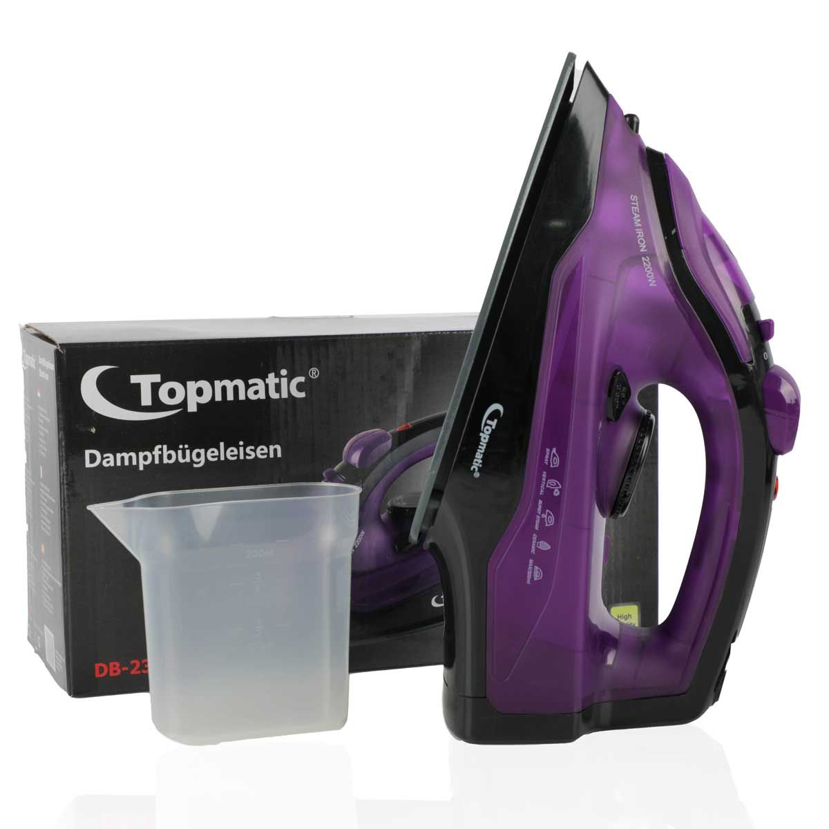 Fer a Repasser TOPMATIC - Semelle Céramique - DB2300.23 - 2300W