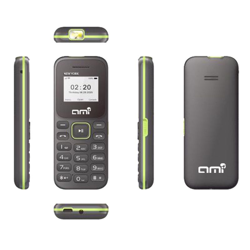 Téléphone Portable AMI C14 Mini - Noir & Vert