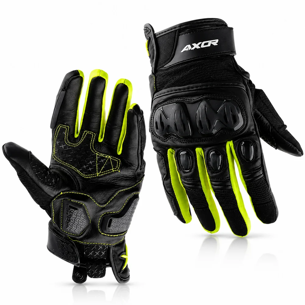 Gants de moto Axor Viper - XL -Noir/ Vert