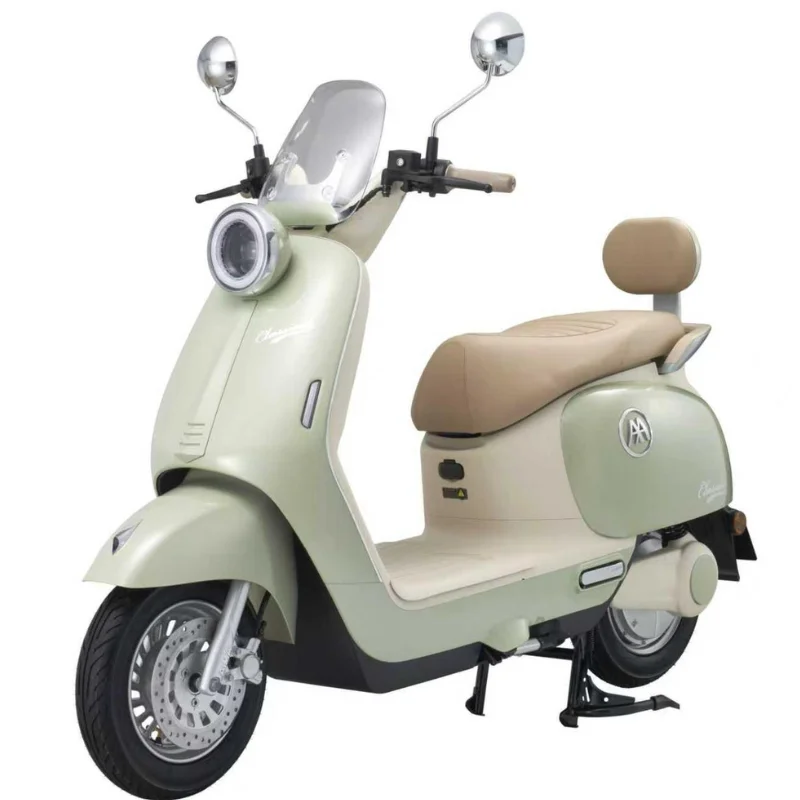 Scooter Électrique Aima Classical 800W – Vert / Beige