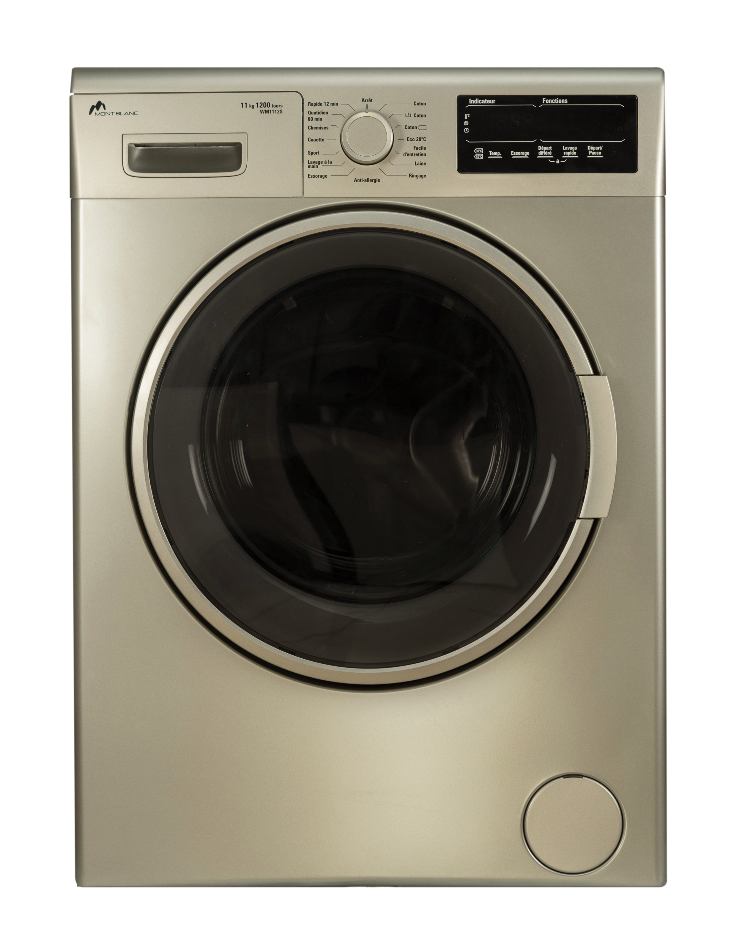Machine à laver Montblanc Frontale WM1112S - 11KG - Silver