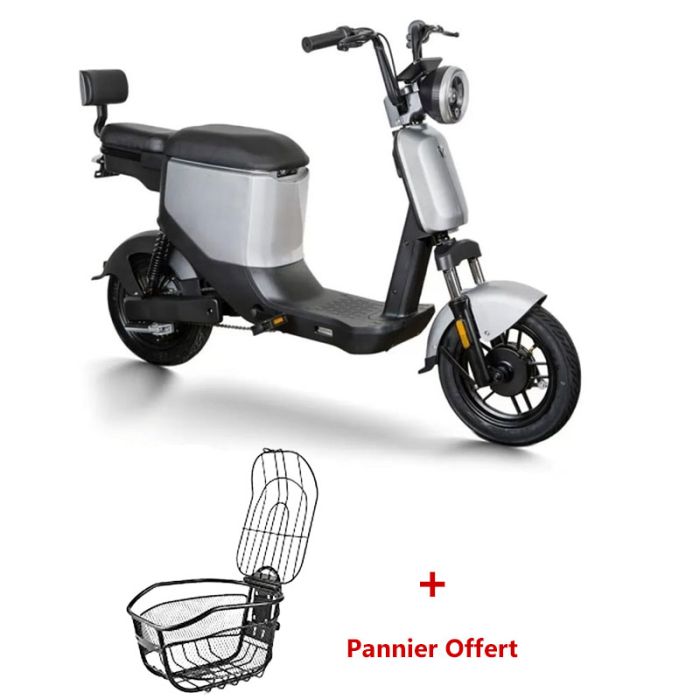 SCOOTER ÉLECTRIQUE YADEA U3 400W - GRIS