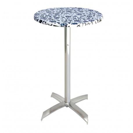 Table Ø70cm WERZALIT SOCLE X ALU TPIZ046