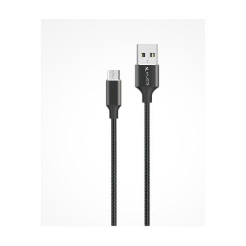 câble chargeur ICONIX micro Usb -IC-UC1623 - noir