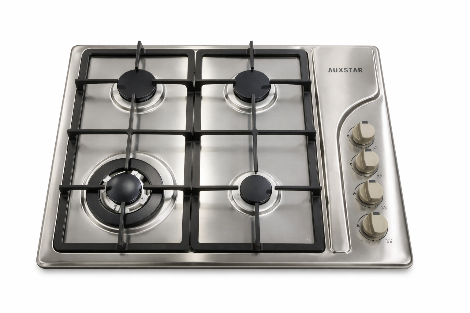 Plaque De Cuisson AUXSTAR 400I FT - 4 Feux - Fonte - Inox