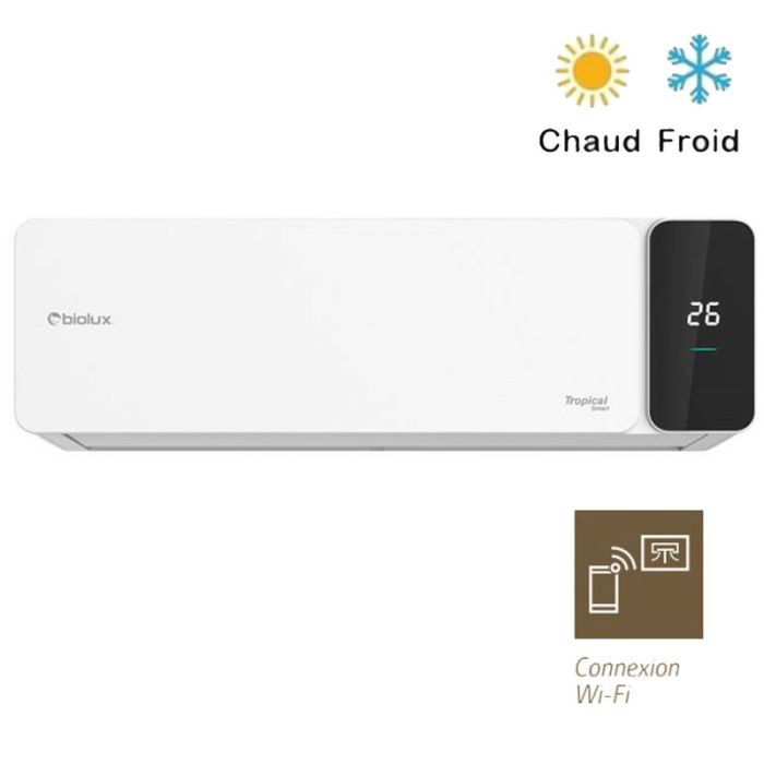 CLIMATISEUR BIOLUX 12000BTU CHAUD/FROID TROPICAL SMART - GARANTIE 5ANS