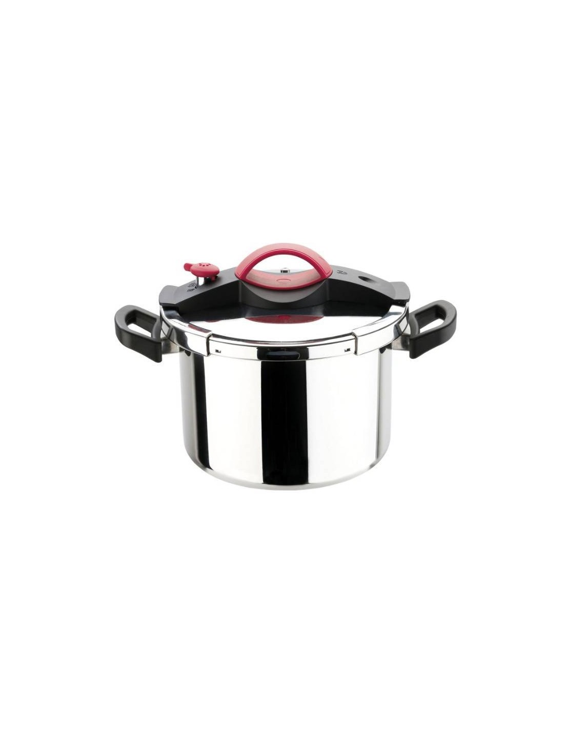 COCOTTE MARMITE OU COUSCOUSSIER 3EN1 7L EN INOX AVEC MANCHE ROUGE TOP CHEF  - Aswak Assalam