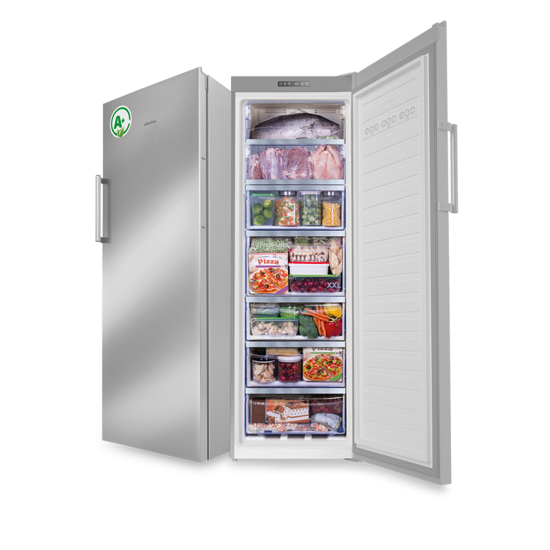 Congélateur Vertical SIMFER FS 7308 ENF 290 A+D Litres NoFrost - Inox