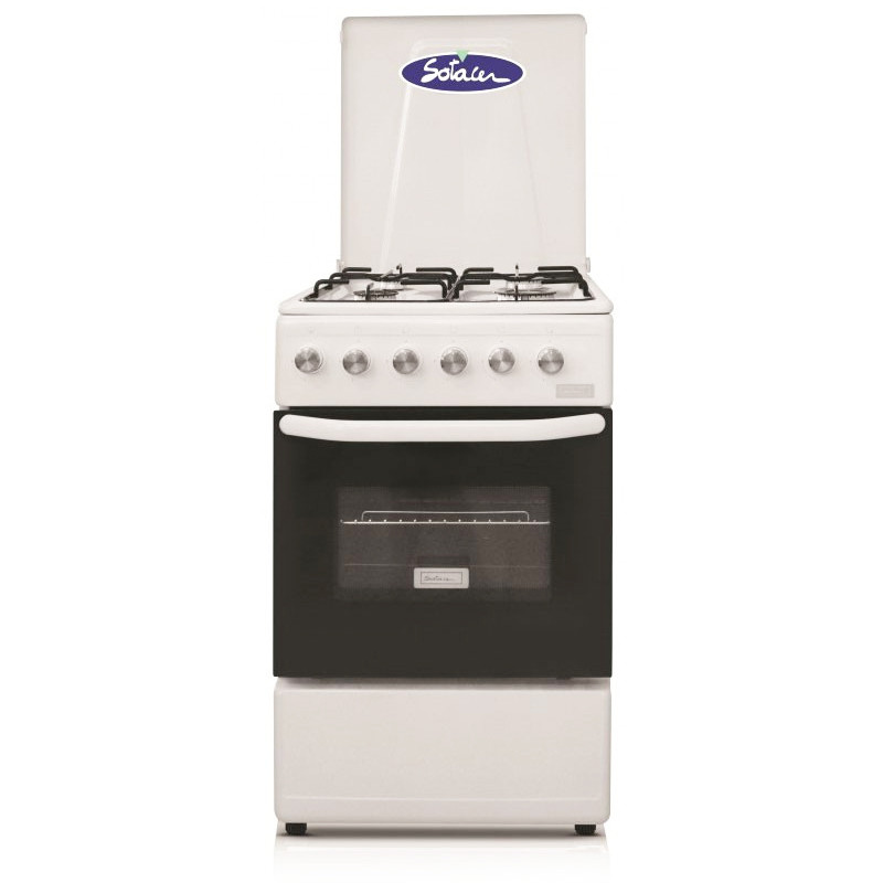 Cuisinière à Gaz SOTACER TGG1005W 50cm 4 Feux - Blanc