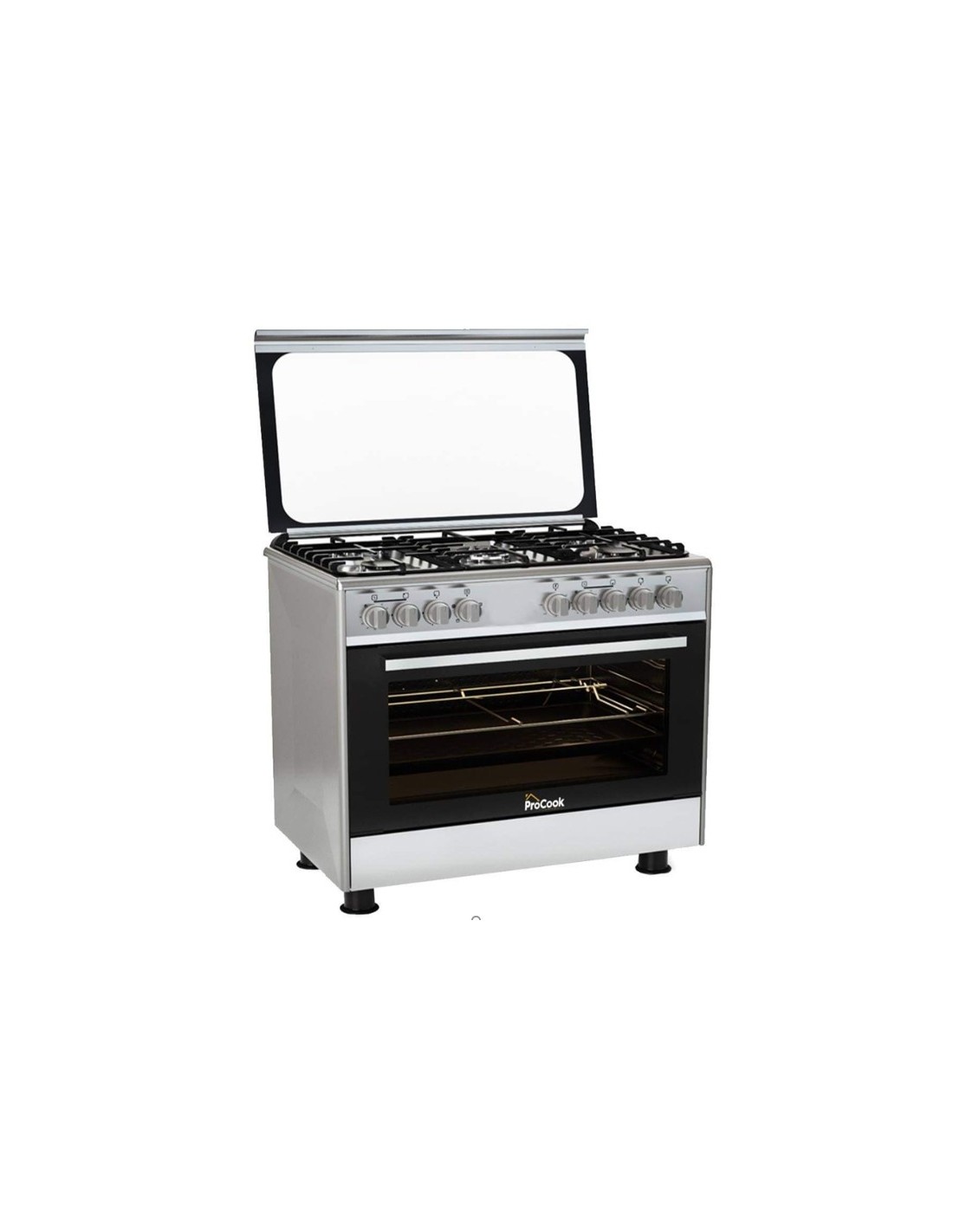 Cuisinière PROCOOK à Gaz + Four Électrique TE6950IX 90 cm - Inox - Electro  Chaabani vente electromenager