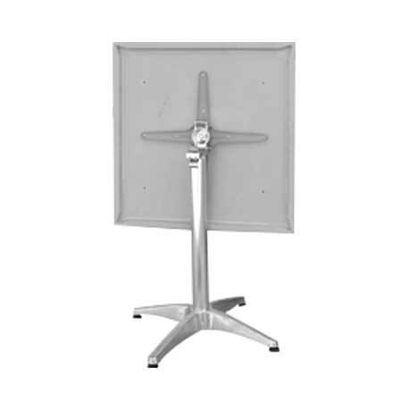 TABLE BISTROT PLIANTE 70 x 70 SOCLE ALUMINIUM TBIS060