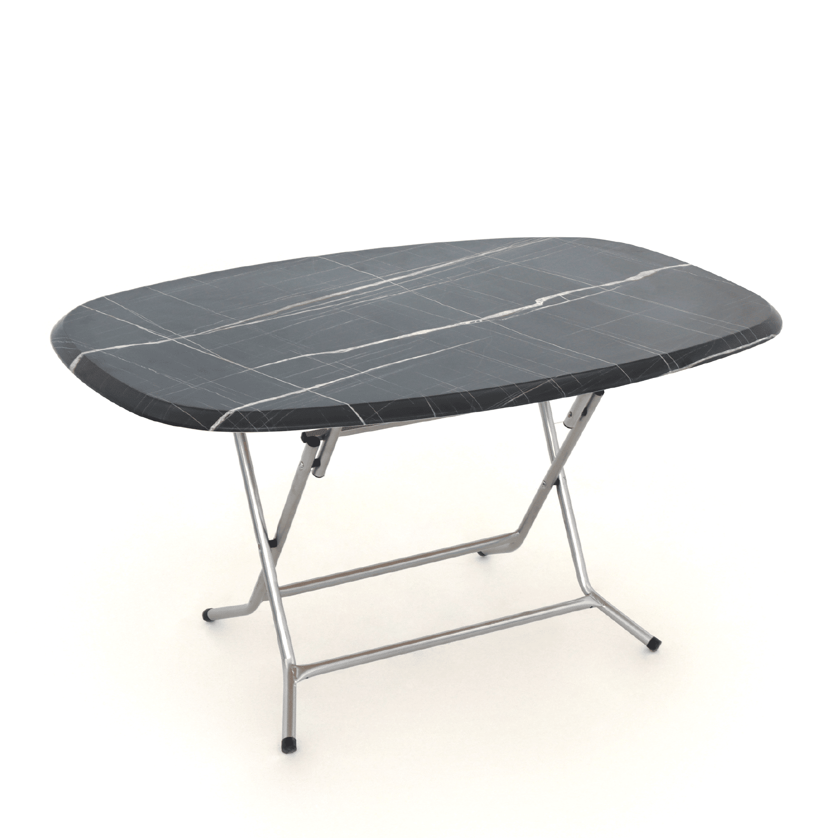 Table Pliante SOTUFAB Ovale 146x94 Werzalit - TC0089MBN - Marbré Noir