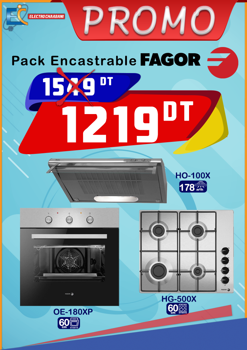 Pack-Encastrable-FAGOR-Inox-Plaque-Hotte-Four