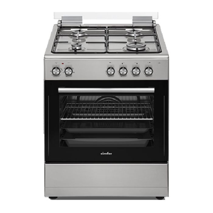 Cuisinière à Gaz SIMFER F6405SGRIM 60cm 4 Feux - Inox