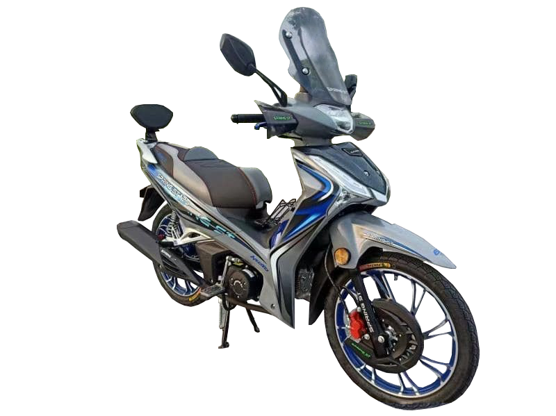 Motocycle POWER SPRING ST - 125cc - GRIS /Bleu ( CARTE GRISE )