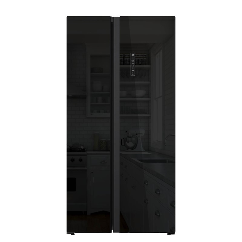 Réfrigérateur Side By Side Hyundai HYN-91SBS2DBG  - Inverter - 549L - NoFrost - Verre Noir - 91 Cm