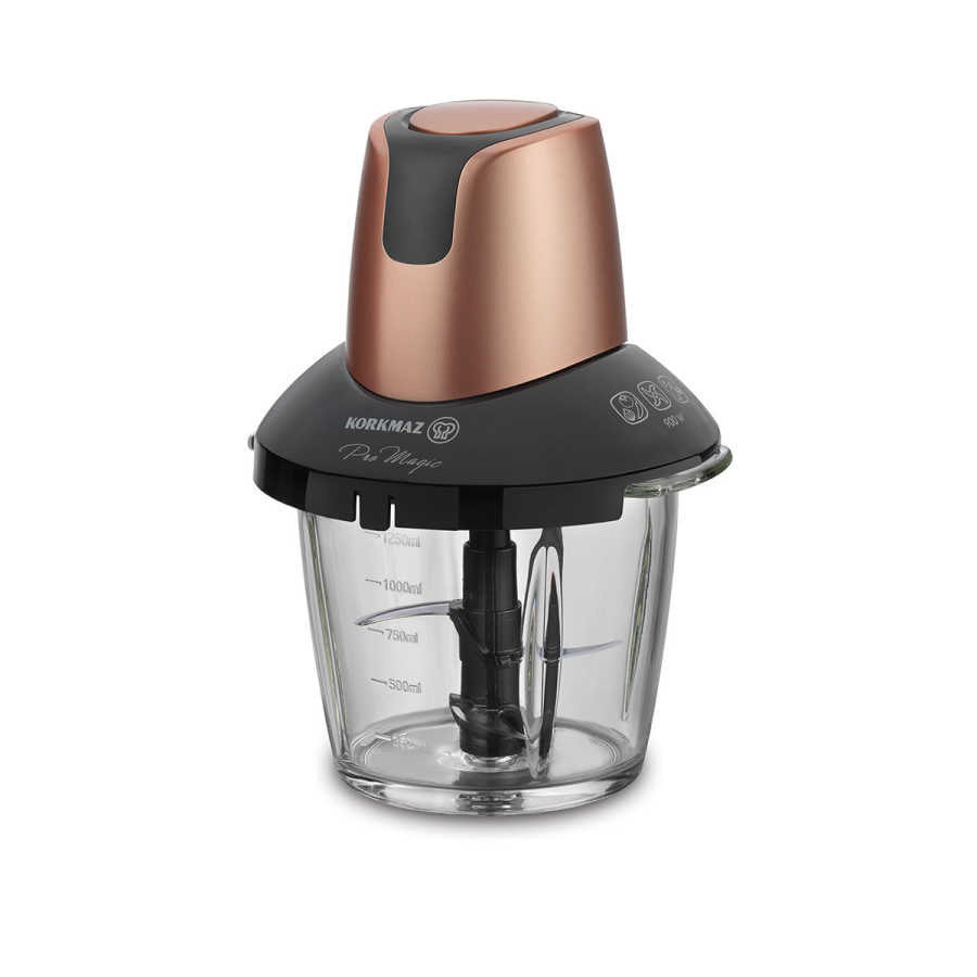 MINI HACHOIR KORKMAZ  Food Processor - 900 Watt - 1250 ml  BOL EN VERRE A460-05