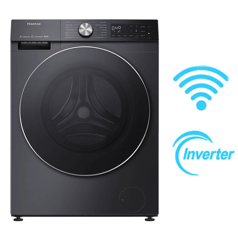 Lave Linge séchante HISENSE WDSE1214VJMWB Smart Inverter - 12Kg - Inox