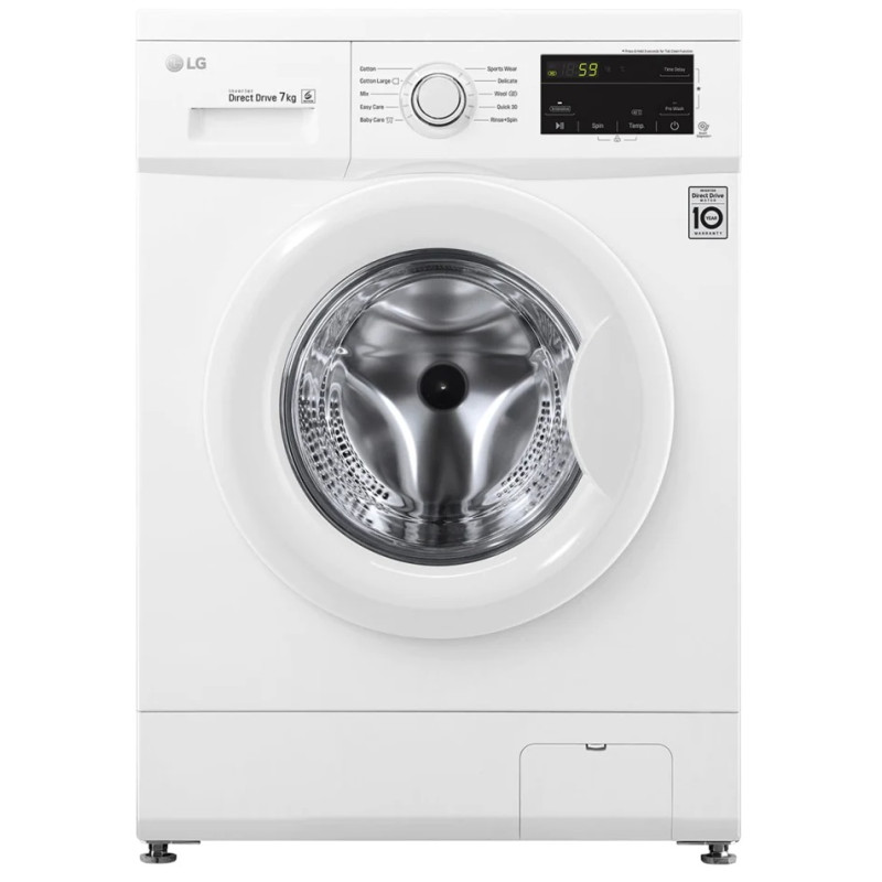 Lave linge Frontale LG  FH2J3QDNG0P - 7Kg - Blanc