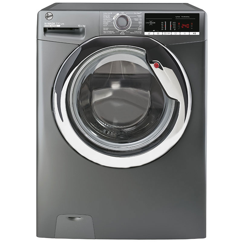 Lave linge Hoover H-WASH 300 LITE H3WS4105TCGE-04 - 10.5 KG Smart - 1400 trs - Silver